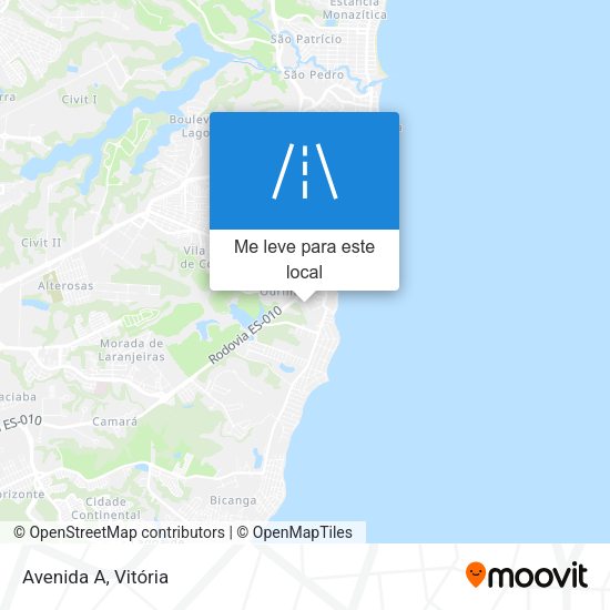 Avenida A mapa