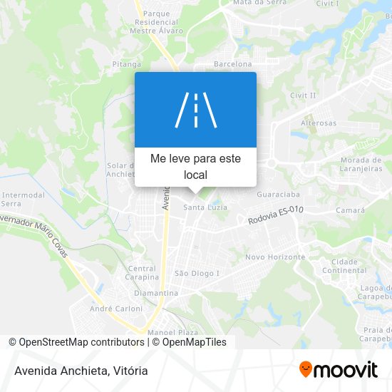 Avenida Anchieta mapa