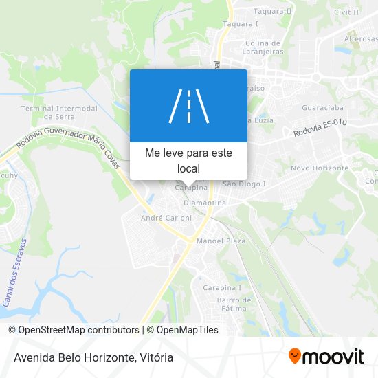 Avenida Belo Horizonte mapa