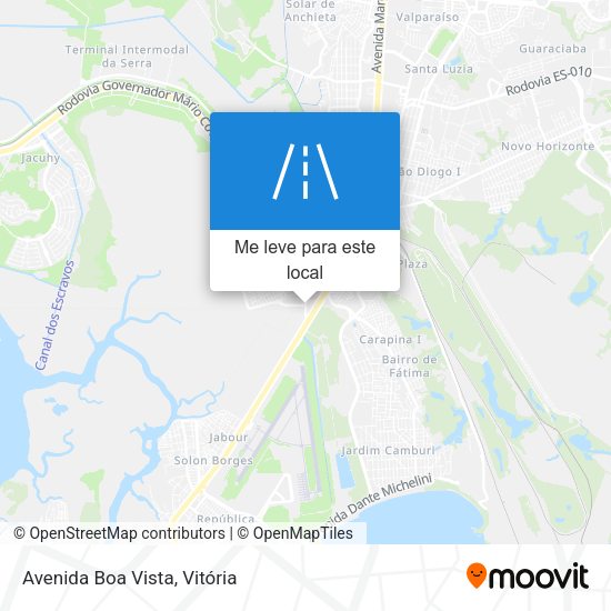 Avenida Boa Vista mapa