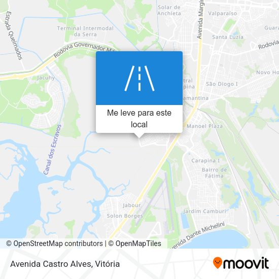 Avenida Castro Alves mapa