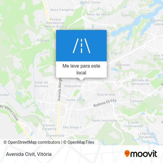 Avenida Civit mapa