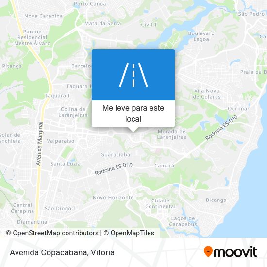 Avenida Copacabana mapa