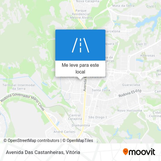 Avenida Das Castanheiras mapa