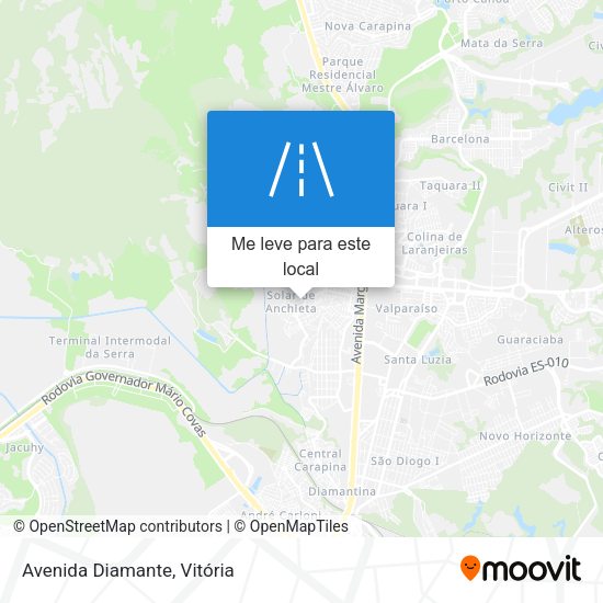Avenida Diamante mapa