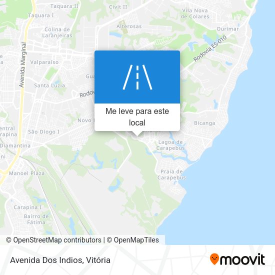 Avenida Dos Indios mapa