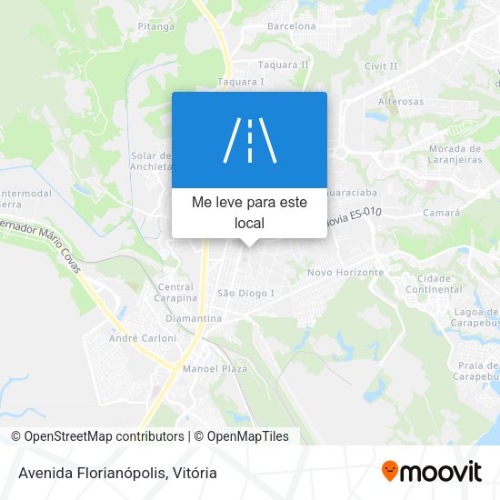 Avenida Florianópolis mapa