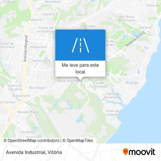 Avenida Industrial mapa