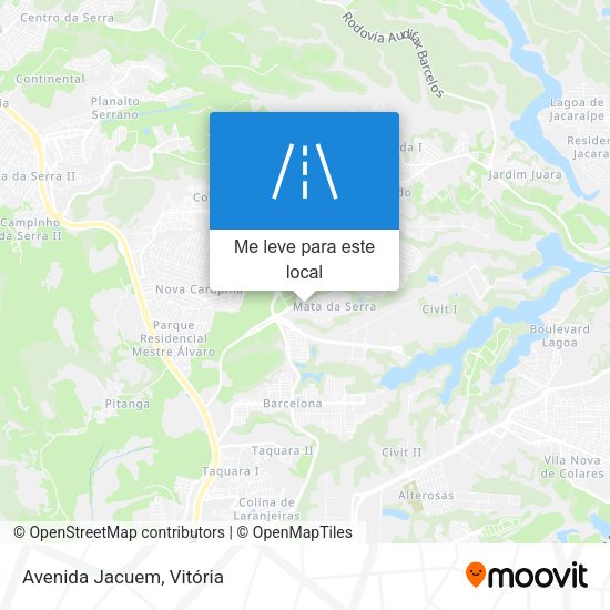 Avenida Jacuem mapa