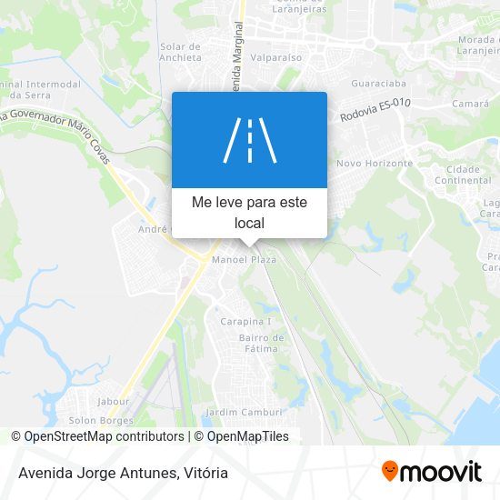 Avenida Jorge Antunes mapa