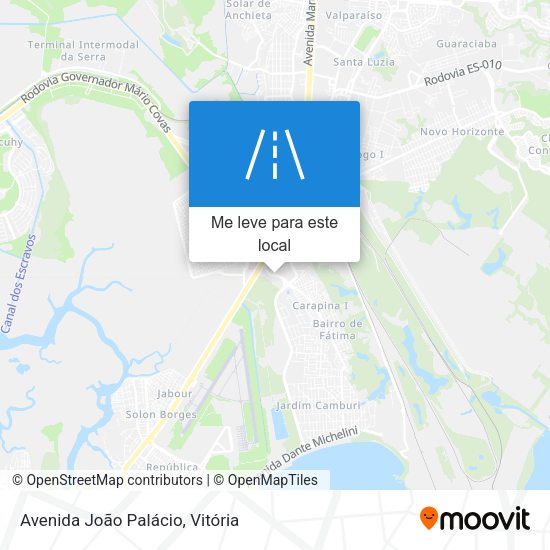 Avenida João Palácio mapa