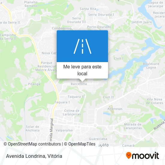 Avenida Londrina mapa