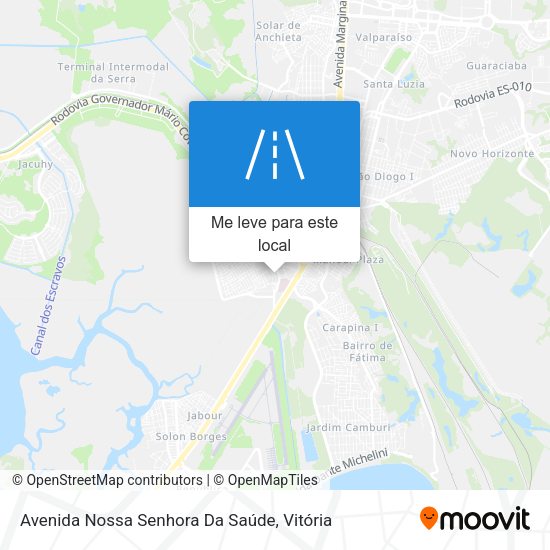 Avenida Nossa Senhora Da Saúde mapa