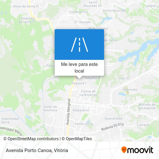 Avenida Porto Canoa mapa