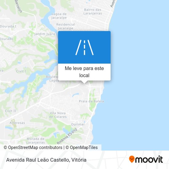 Avenida Raul Leão Castello mapa
