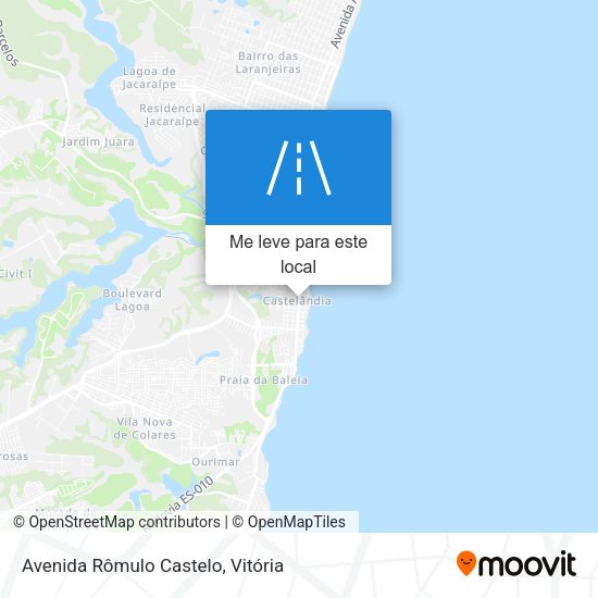 Avenida Rômulo Castelo mapa