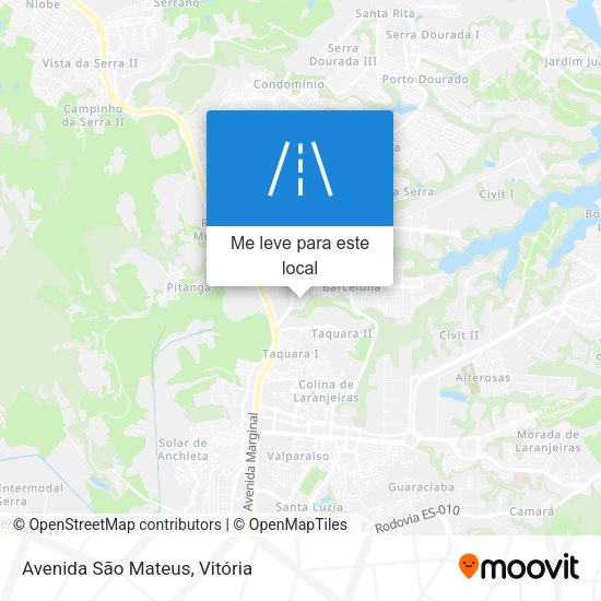 Avenida São Mateus mapa