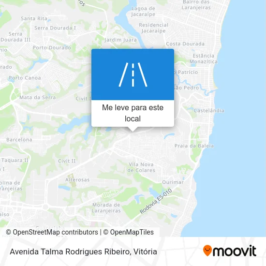Avenida Talma Rodrigues Ribeiro mapa