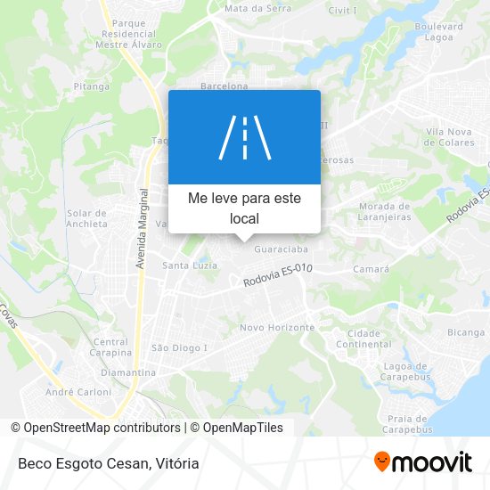 Beco Esgoto Cesan mapa