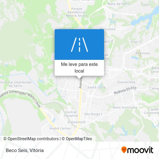 Beco Seis mapa