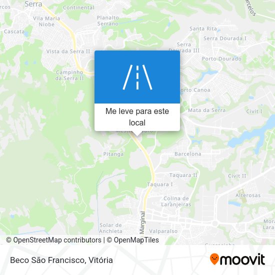 Beco São Francisco mapa