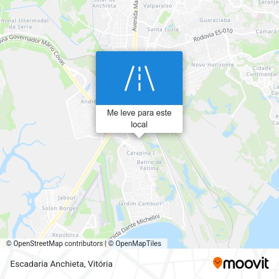 Escadaria Anchieta mapa