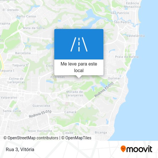 Rua 3 mapa