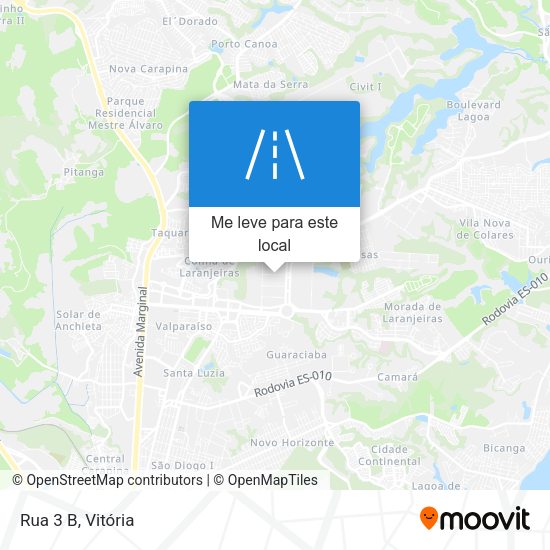 Rua 3 B mapa