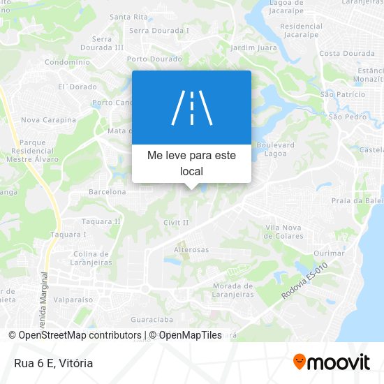 Rua 6 E mapa