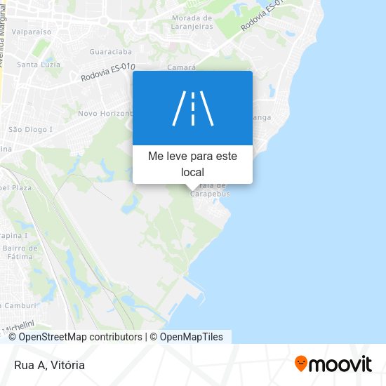 Rua A mapa