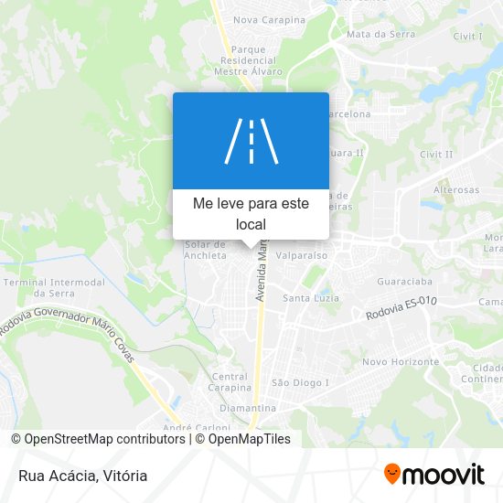Rua Acácia mapa