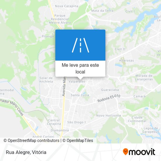 Rua Alegre mapa