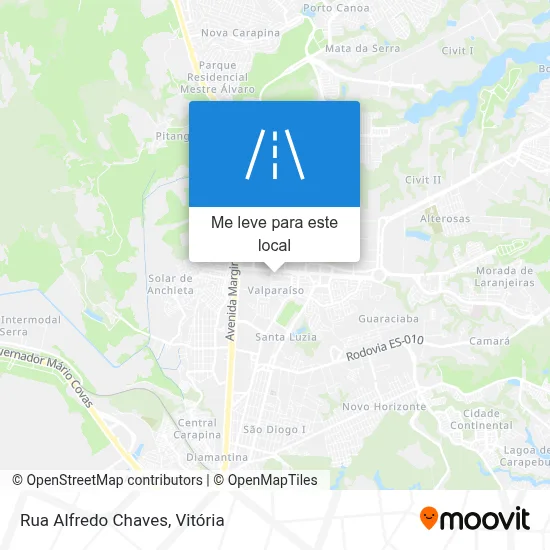 Rua Alfredo Chaves mapa