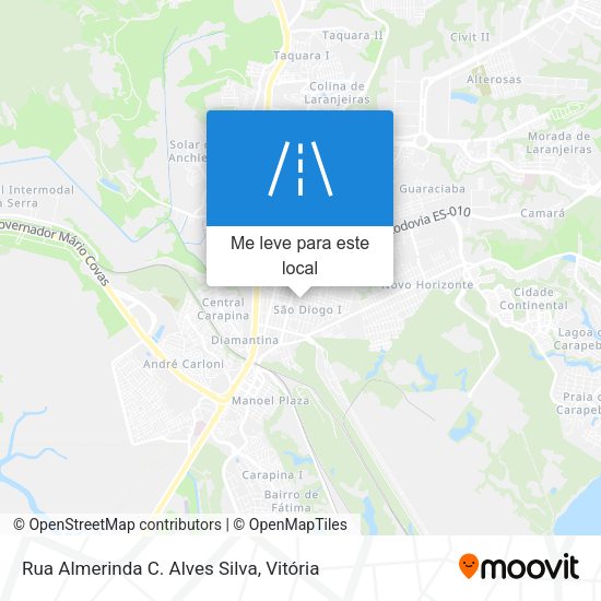 Rua Almerinda C. Alves Silva mapa