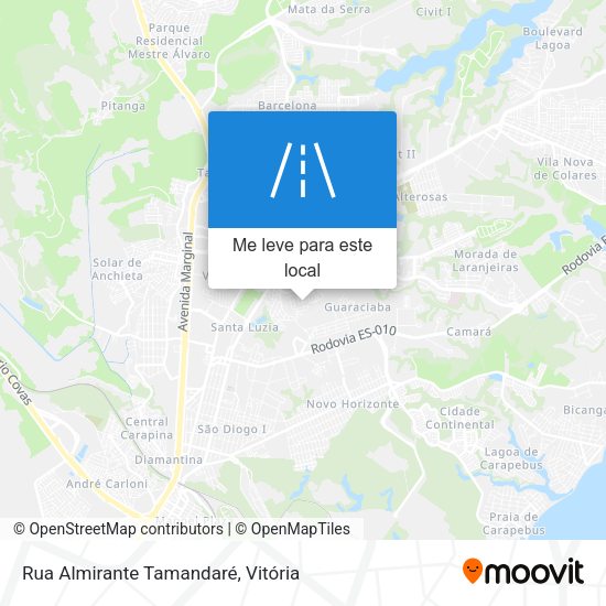 Rua Almirante Tamandaré mapa
