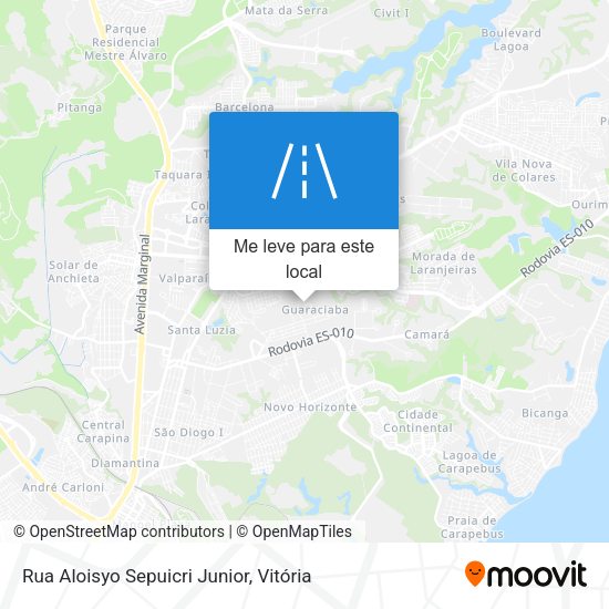 Rua Aloisyo Sepuicri Junior mapa