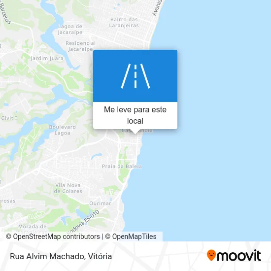 Rua Alvim Machado mapa