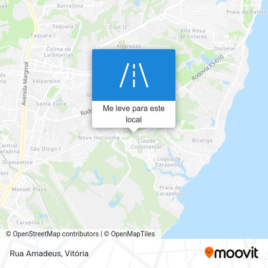 Rua Amadeus mapa