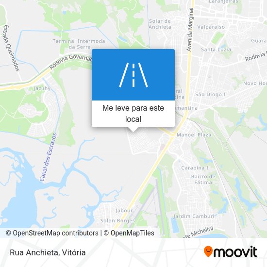 Rua Anchieta mapa