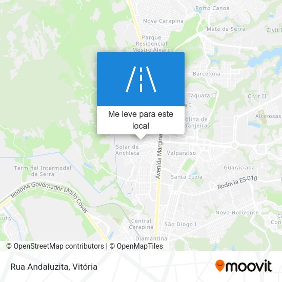 Rua Andaluzita mapa