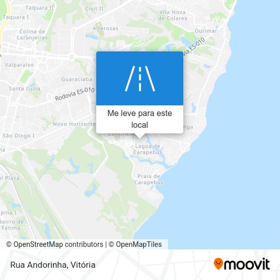 Rua Andorinha mapa