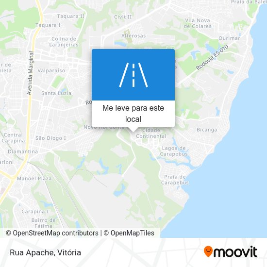 Rua Apache mapa