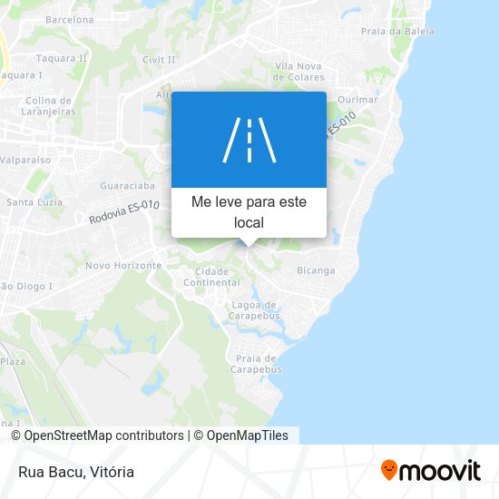 Rua Bacu mapa