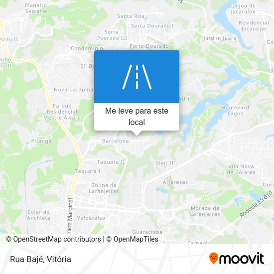 Rua Bajé mapa