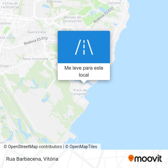 Rua Barbacena mapa