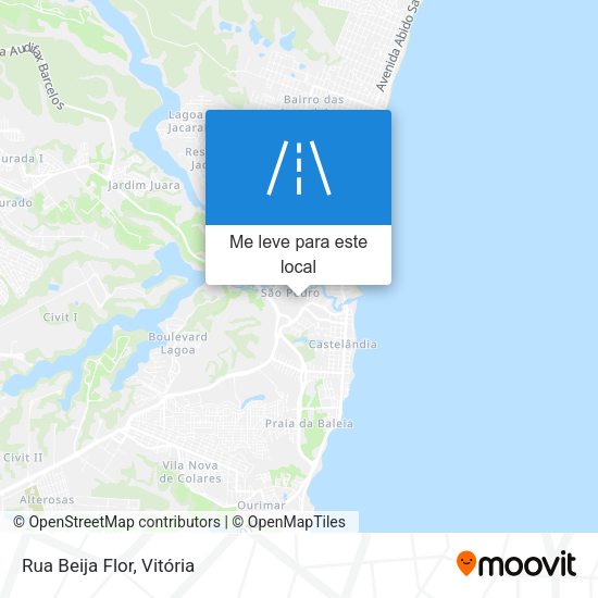 Rua Beija Flor mapa