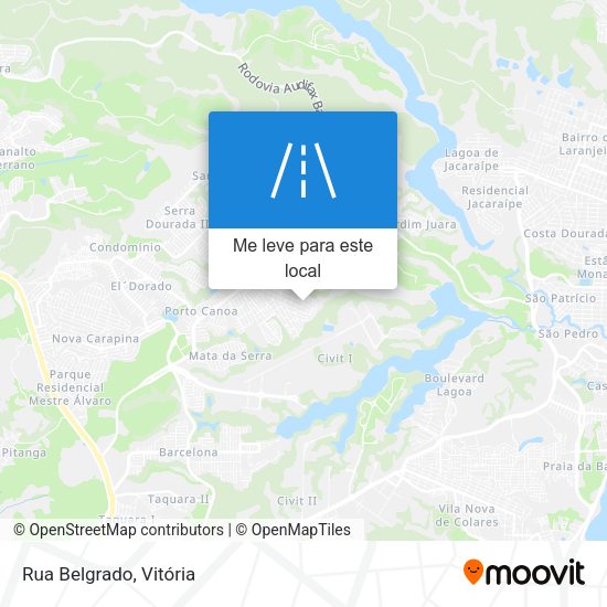 Rua Belgrado mapa