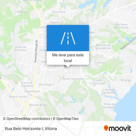 Rua Belo Horizonte I mapa