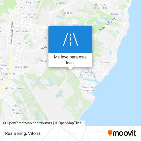 Rua Bering mapa