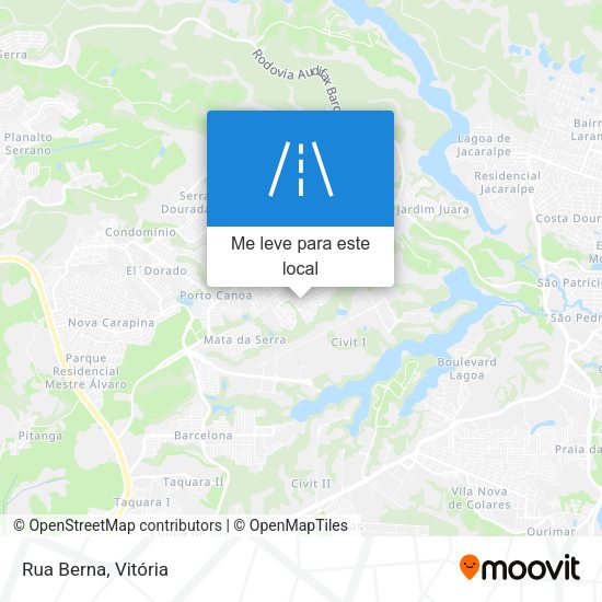 Rua Berna mapa